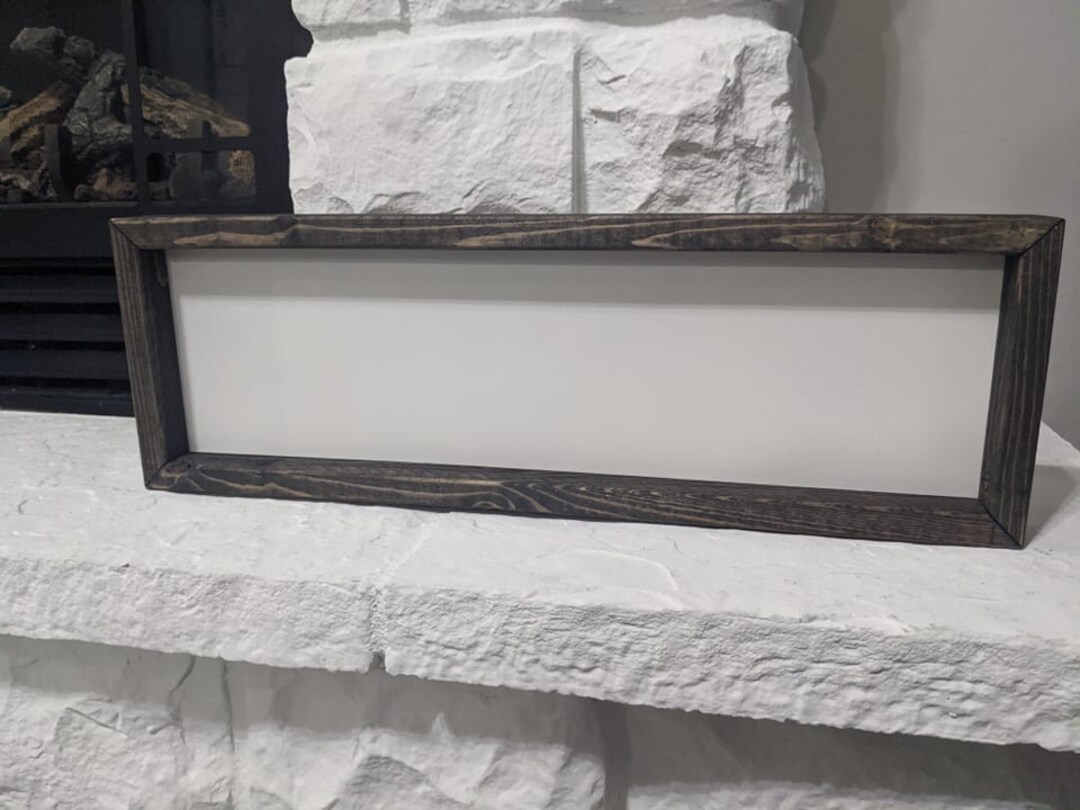 Blank Wood Sign With Frame, Craft Sign, DIY Signs, Craft Supplies