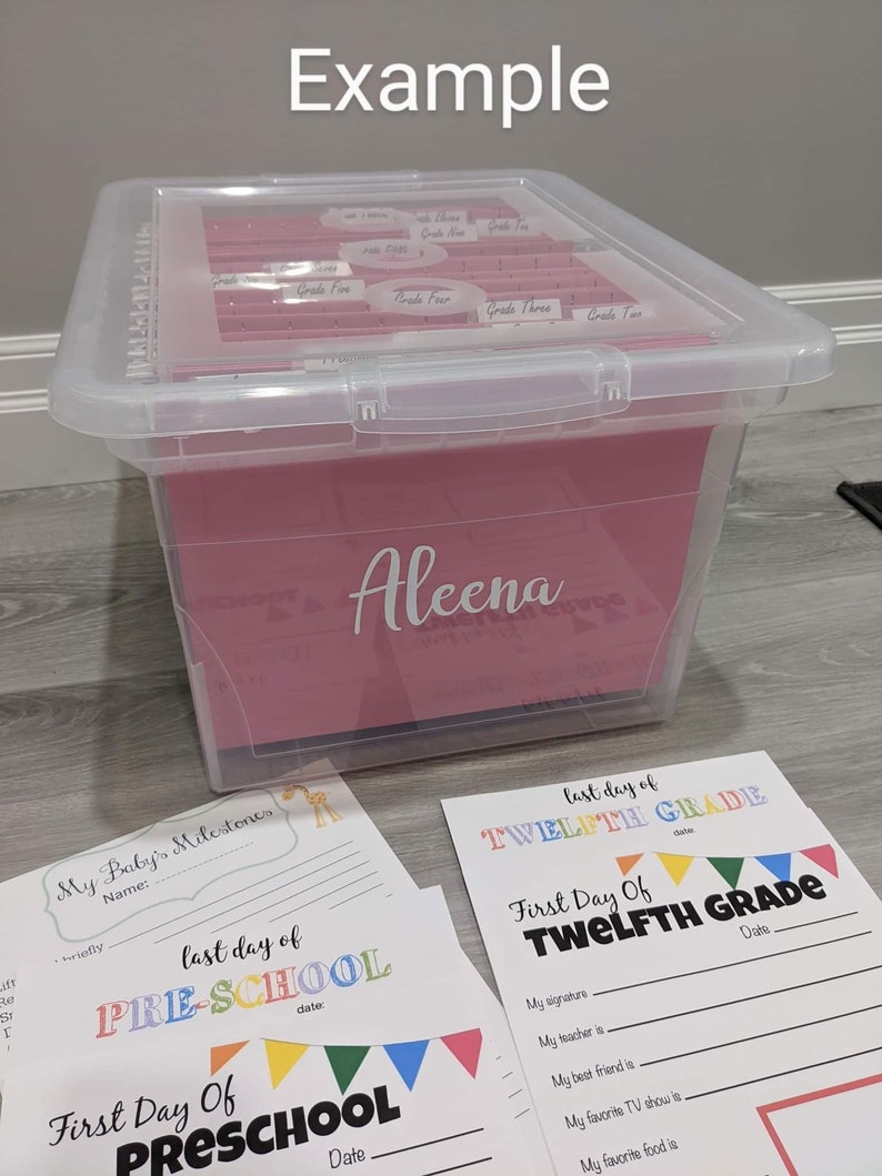 Child Memory Bin Organization and Storage Memory Box for Etsy