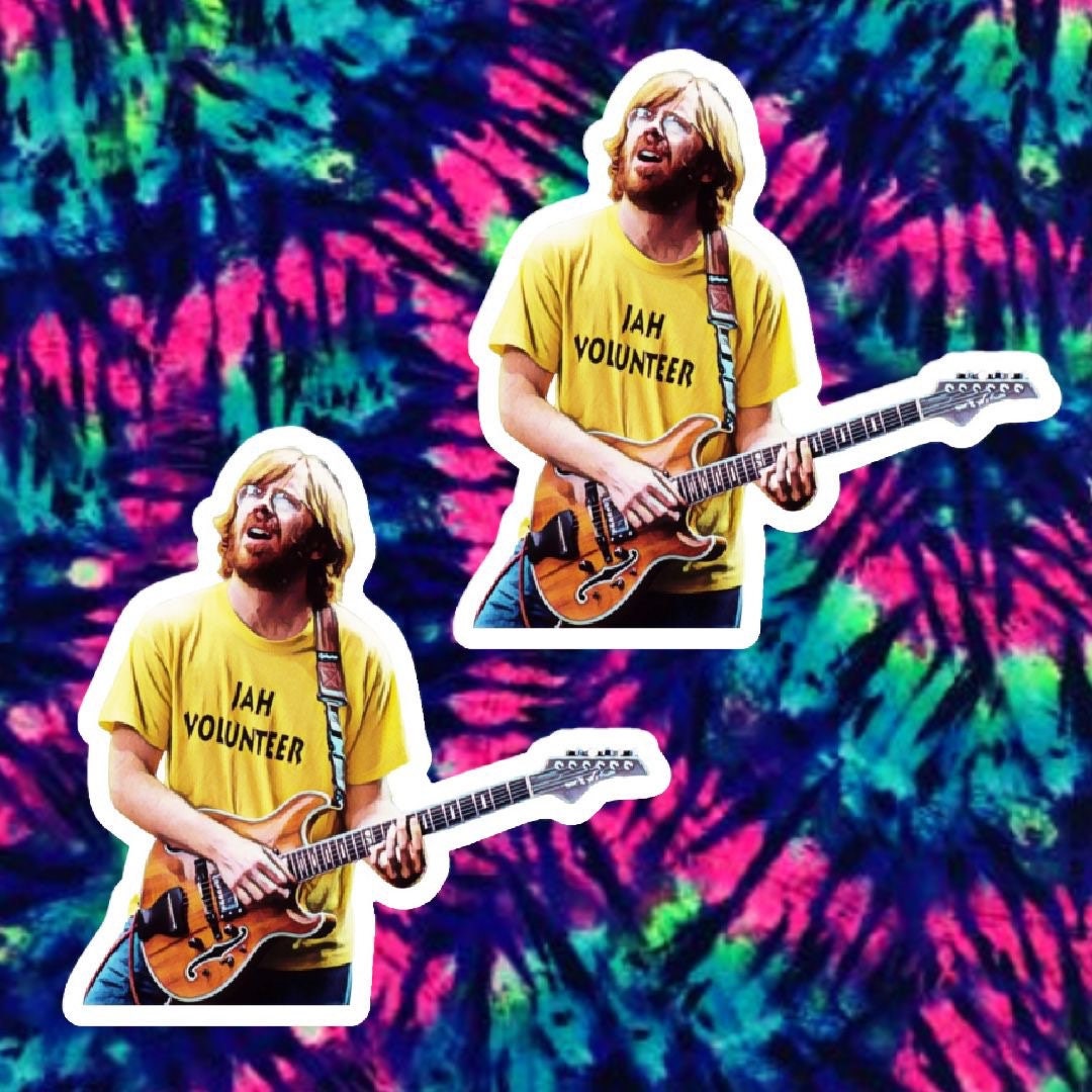 Trey Anastasio Jah Volunteer 3” Stickers Phish