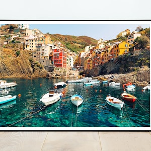 Riomaggiore city print, Cinque Terre poster, Vernazza, Italy, HIGH QUALITY PRINT, Home Decor, Wall Art, Photography Poster