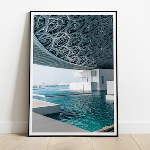 Louvre Abu Dhabi Print, Louvre Architecture Museum, Dubai, UAE, Emirates, HIGH QUALITY print, Home Decor, Wall Art, Photography Poster