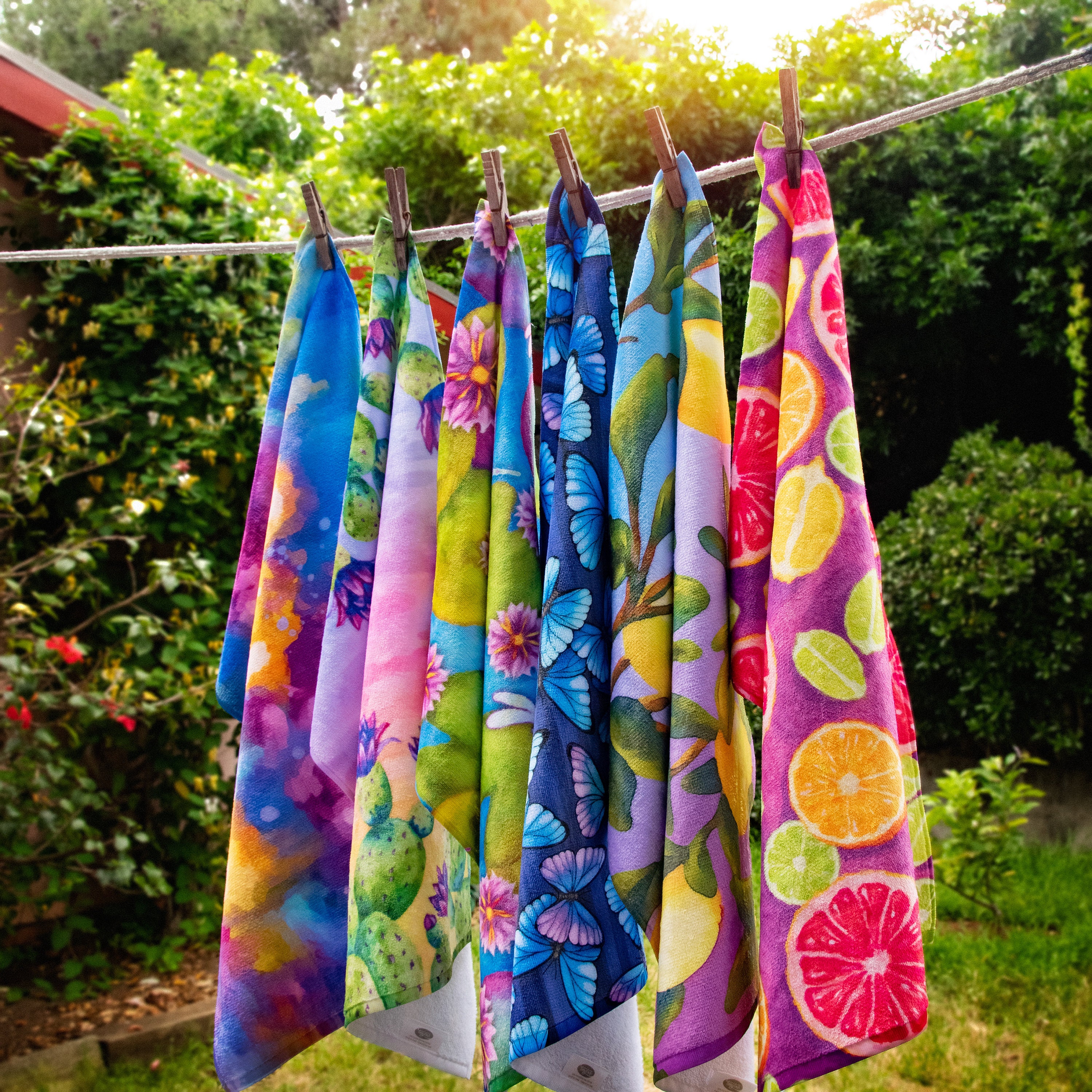 Kaktus & Sukkulenten Handtücher 2er-Set - Mikrofaser, 45,7x61 Cm, Für Bad & Küche