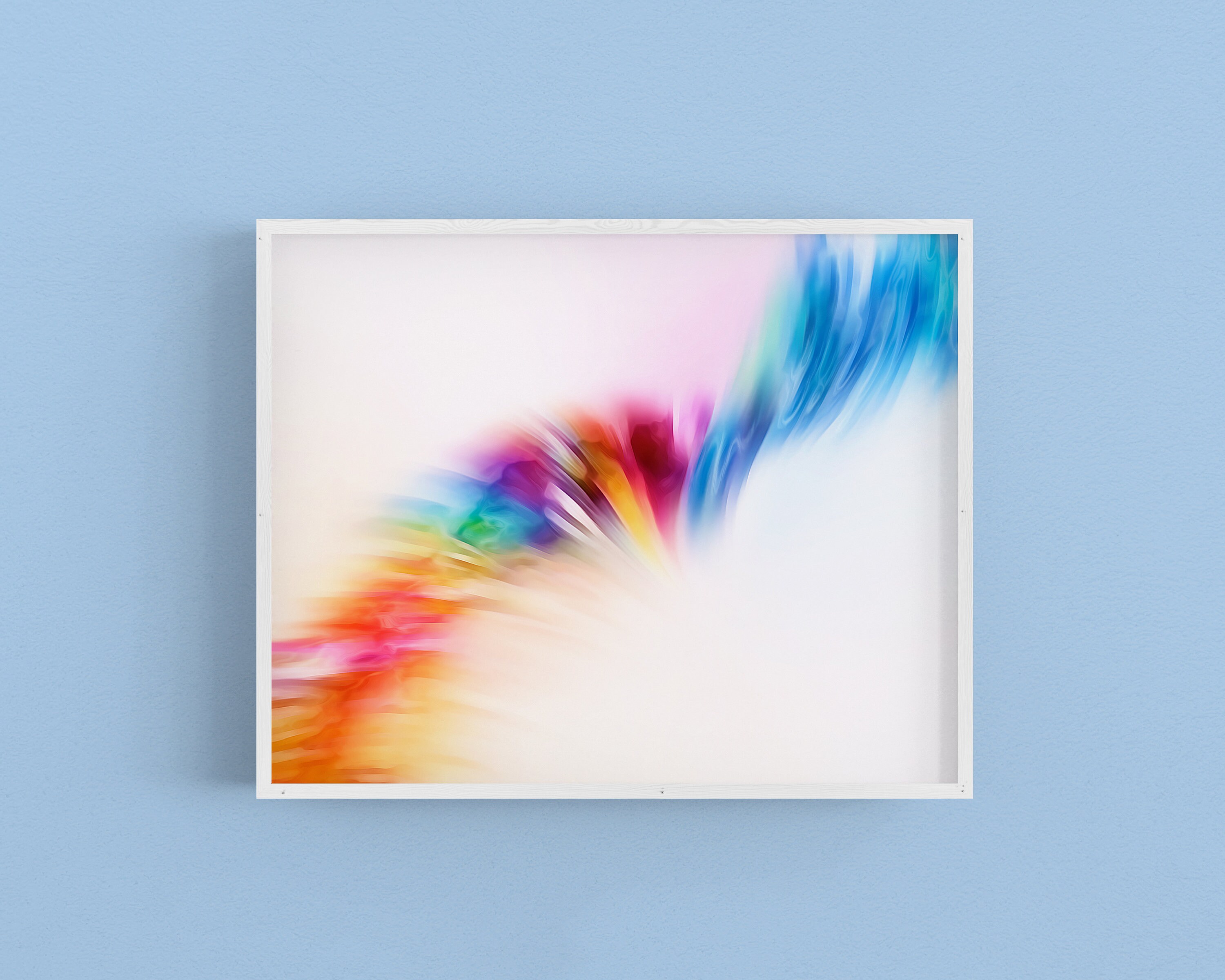 Colorful Abstract Wall Art Colorful Wall Decor Digital Etsy