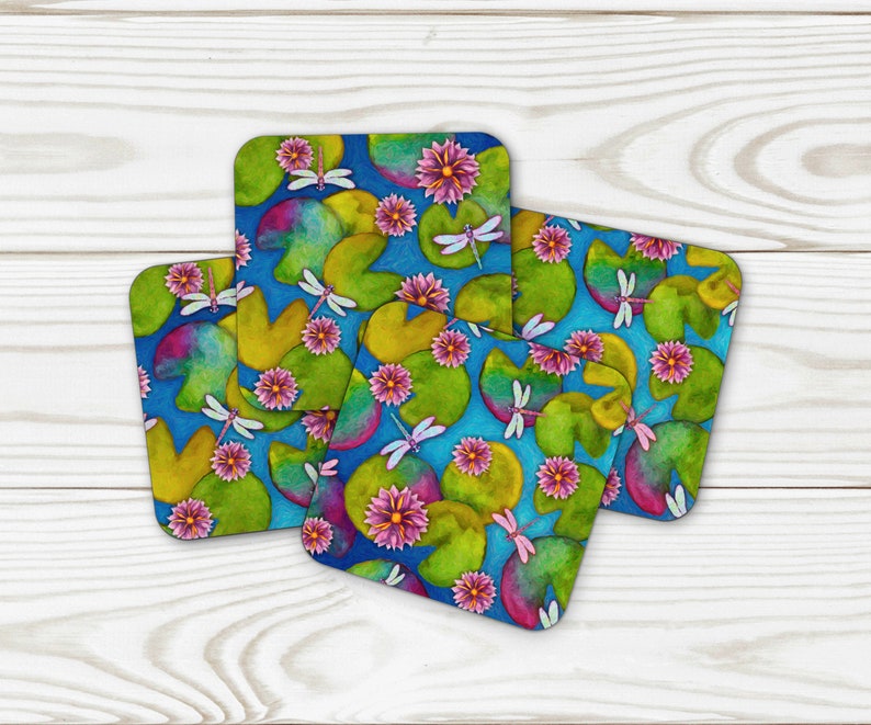 ZolaPepper Dragonfly & Lily Pad Coaster - Thumbnail 2