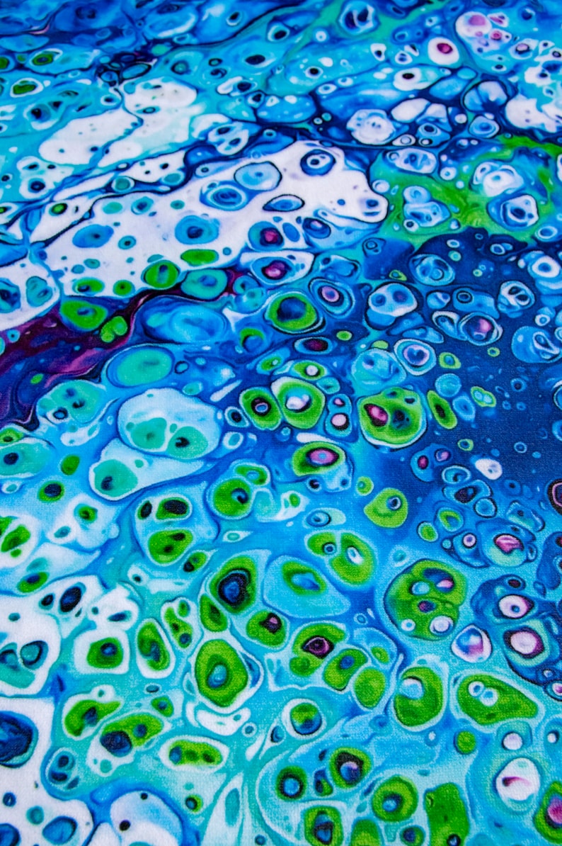 Abstract Art Kitchen Towels Abstract Print Cotton Hand Etsy