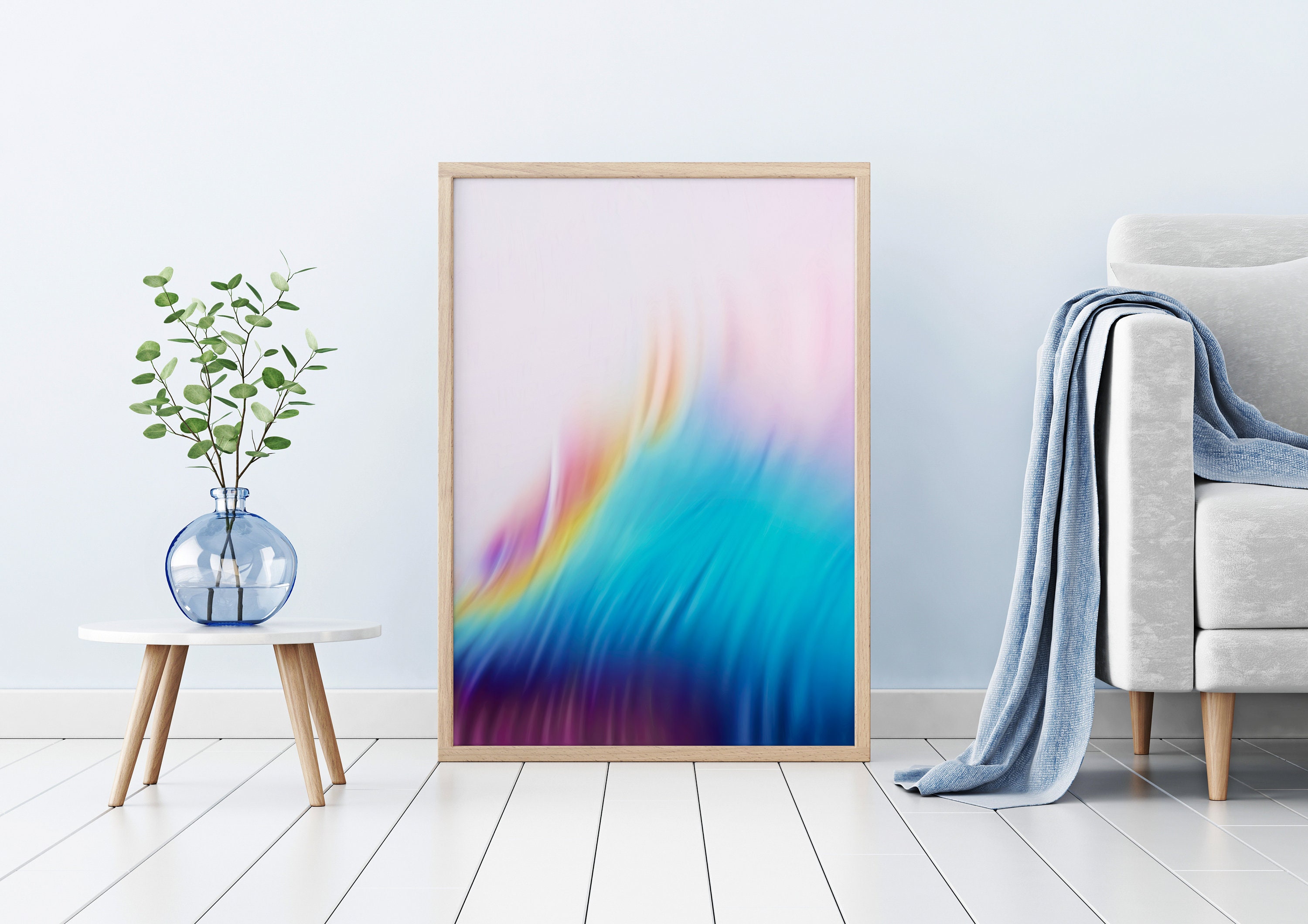 Colorful Abstract Wall Art Colorful Wall Decor Digital | Etsy