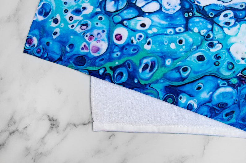 Abstract Art Kitchen Towels Abstract Print Cotton Hand Etsy