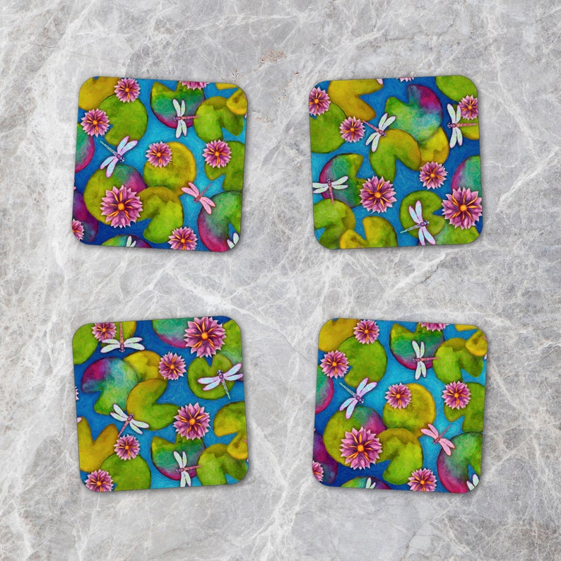 ZolaPepper Dragonfly & Lily Pad Coaster - Thumbnail 4