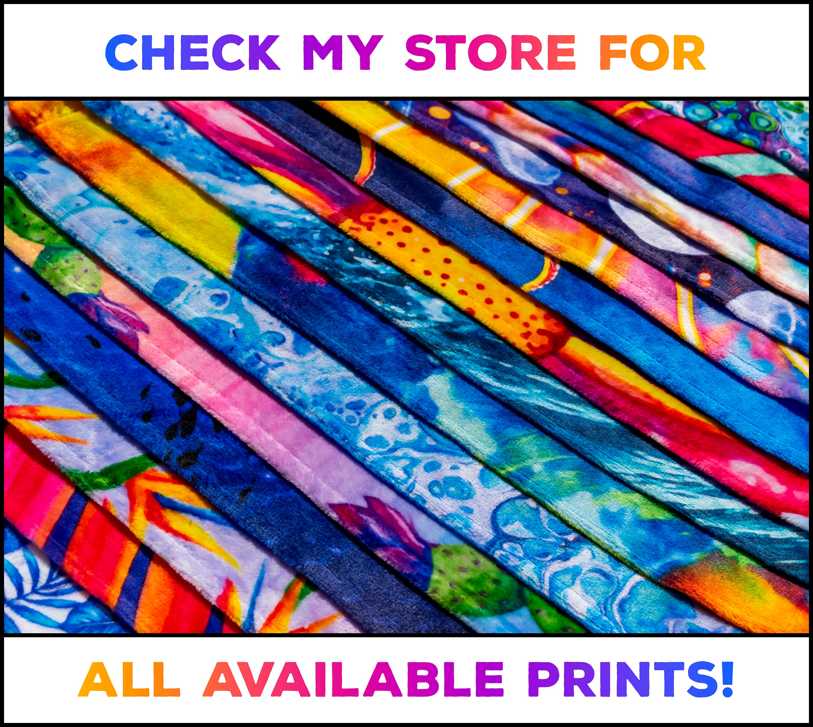 Blue Abstract Kitchen Towel Abstract Art Colorful Hand Etsy