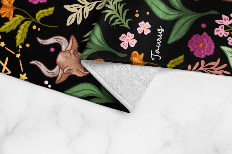 ZolaPepper Taurus Zodiac Kitchen Towel