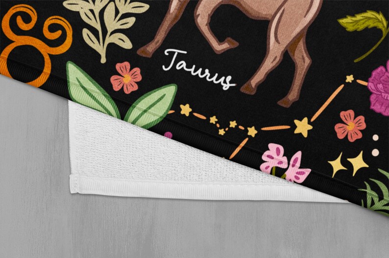 ZolaPepper Taurus Zodiac Kitchen Towel - Thumbnail 5