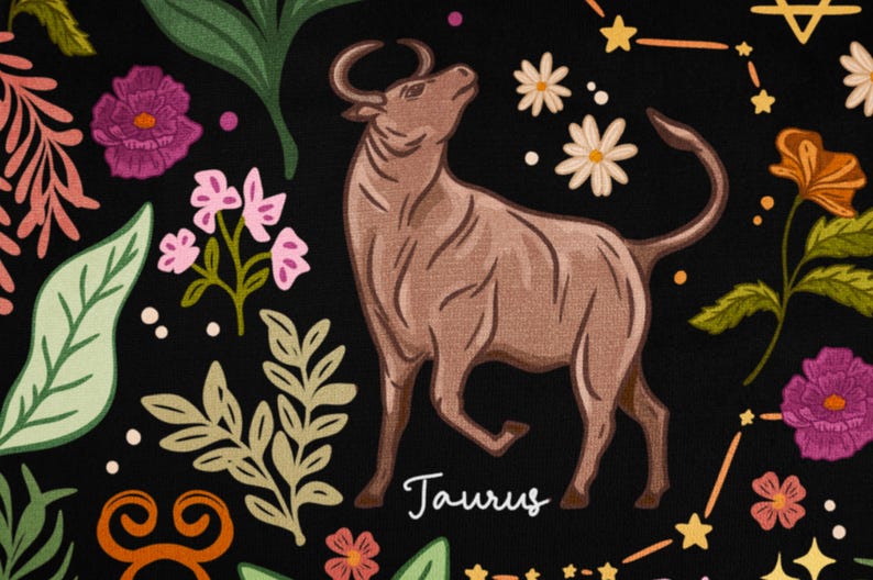 ZolaPepper Taurus Zodiac Kitchen Towel - Thumbnail 4