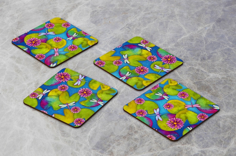 ZolaPepper Dragonfly & Lily Pad Coaster - Thumbnail 3