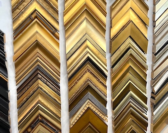 Custom Gold Picture Frames SALE Picture Frame Wood Photo Frame, Gold, White, Black, Brown, Grey, Silver More Colors Frames Made To Measure