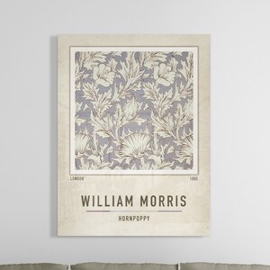 William Morris Acrylic Glass Print |  Hornpoppy | William Morris Acrylic Poster | William Morris Acrylic Glass Decor