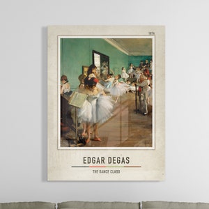 Edgar Degas Acrylic Glass Print | The Dance Class  | Edgar Degas Acrylic Poster | Edgar Degas Acrylic Glass Decor
