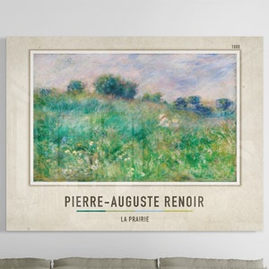 Pierre-Auguste Renoir Acrylic Glass Print | la prairie  | Pierre-Auguste Renoir Acrylic Poster | Acrylic Glass Decor