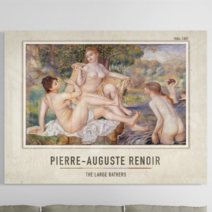 Pierre-Auguste Renoir Acrylic Glass Print | the large bathers | Pierre-Auguste Renoir Acrylic Poster | Pierre-Auguste Acrylic Glass Decor