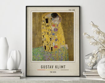 The Kiss - Gustav Klimt | Gustav Klimt Canvas Print | Gustav Klimt Poster | Gustav Klimt Canvas Decor