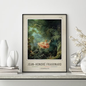 L&#39;escarpolette - Jean-Honoré Fragonard | Jean-Honoré Fragonard Canvas Print | Jean-Honoré Fragonard Poster | Jean-Honoré Canvas Decor