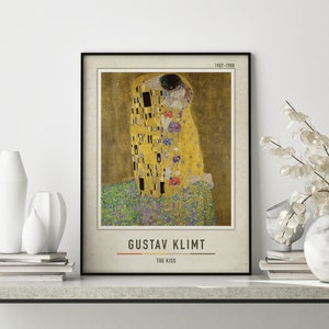 The Kiss - Gustav Klimt | Gustav Klimt Canvas Print | Gustav Klimt Poster | Gustav Klimt Canvas Decor