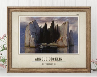 Die Toteninsel III - Arnold Böcklin | Arnold Böcklin Canvas Print | Arnold Böcklin Poster | Arnold Böcklin Canvas Decor