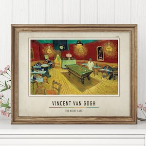 The Night Café - Vincent van Gogh | Vincent van Gogh Canvas Print | Vincent van Gogh Poster | Vincent van Gogh Canvas Decor