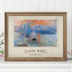 Impression Sunrise - Claude Monet | Claude Monet Canvas Print | Claude Monet Poster | Claude Monet Canvas Decor