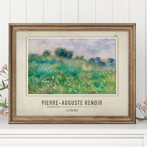 la prairie - Pierre-Auguste Renoir | Pierre-Auguste Renoir Canvas Print | Pierre-Auguste Renoir Poster | Pierre  Decor