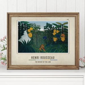The Repast Of The Lion - Henri Rousseau | Henri Rousseau Canvas Print | Henri Rousseau Poster | Henri Rousseau Canvas Decor
