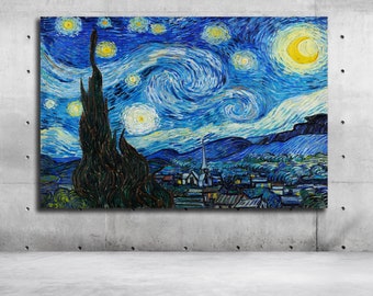 Mary Poppins Umbrella Poster Canvas Print Starry Night Wall Decor Art A066
