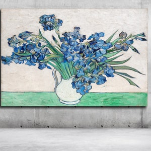 Irises (1890) - Vincent Van Gogh | Vincent Van Gogh Canvas Print | Vincent Van Gogh Poster | Irises (1890) Canvas