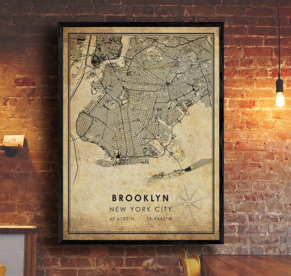 Art & Collectibles Giclée Brooklyn Poster Brooklyn Wall art NYC City