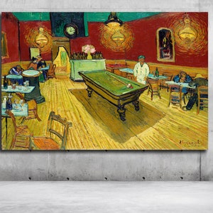 The Night Café (1888) - Vincent Van Gogh | Vincent Van Gogh Canvas Print | Vincent Van Gogh Poster | Van Gogh Canvas Decor