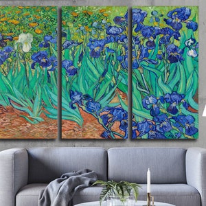 Irises 1889 Vincent Van Gogh Vincent Van Gogh Canvas - Etsy