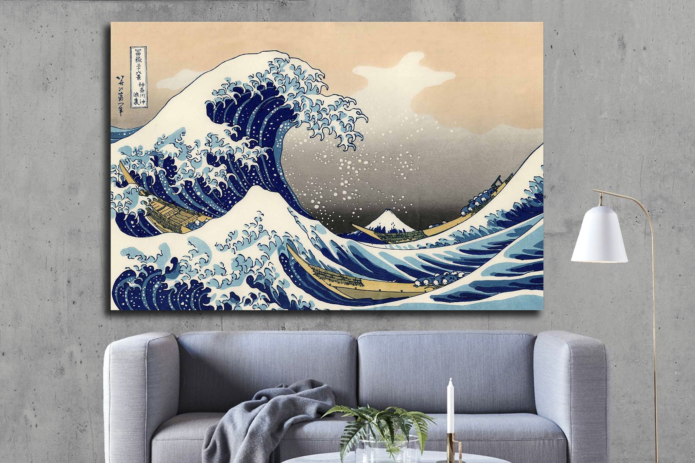 The Great Wave Of Kanagawa Katsushika The Great Wave Of Etsy