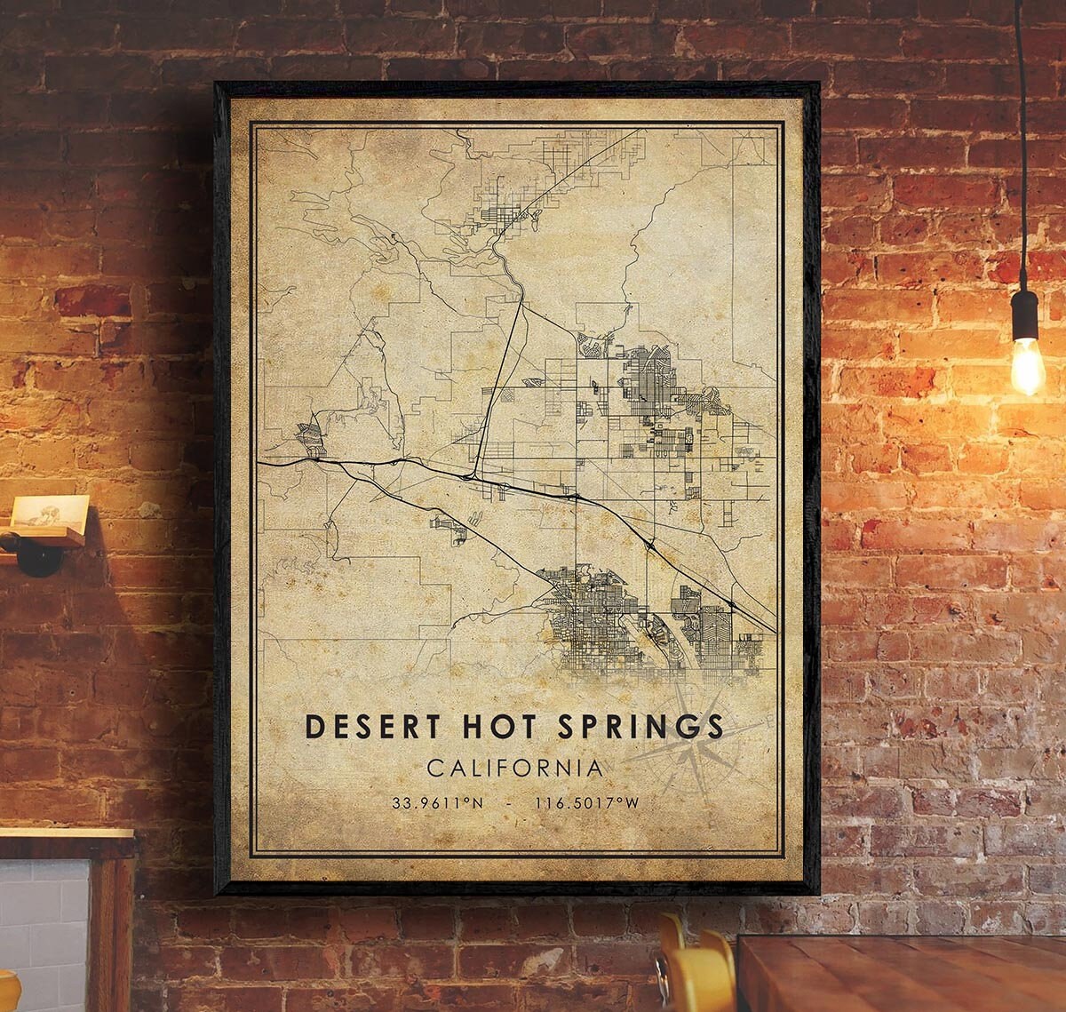 Desert Hot Springs Map Print | Desert Hot Springs Map | California