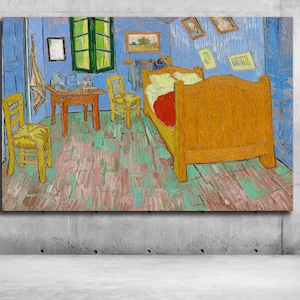 The Bedroom (1889) - Vincent Van Gogh | Vincent Van Gogh Canvas Print | Vincent Van Gogh Poster | Van Gogh Canvas Decor