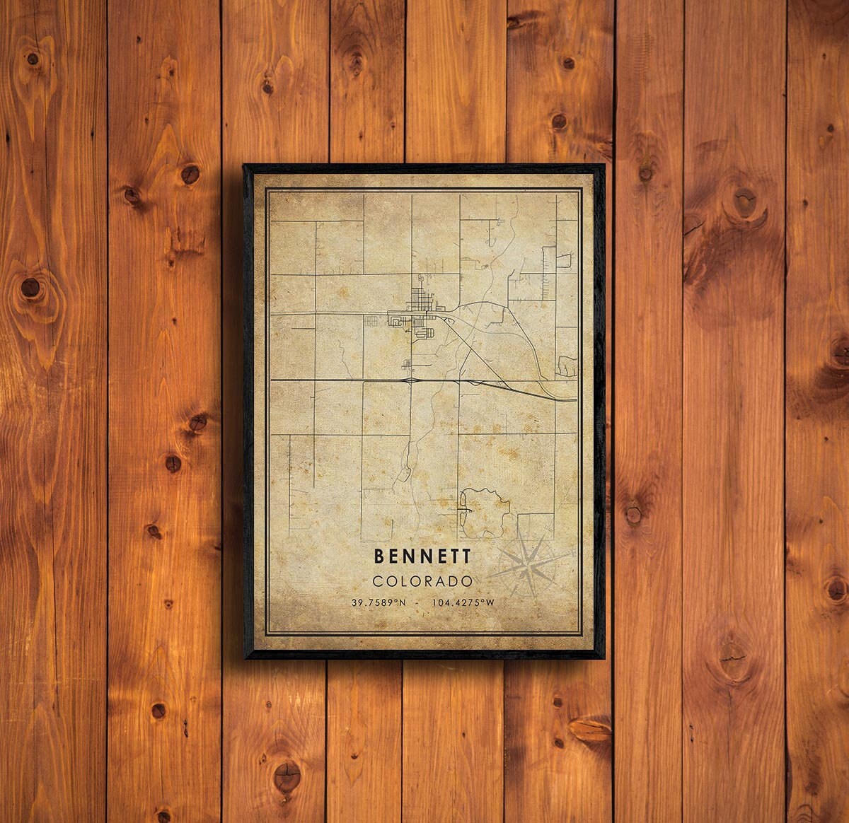 Vintage Map Print Map Colorado Map Art Etsy