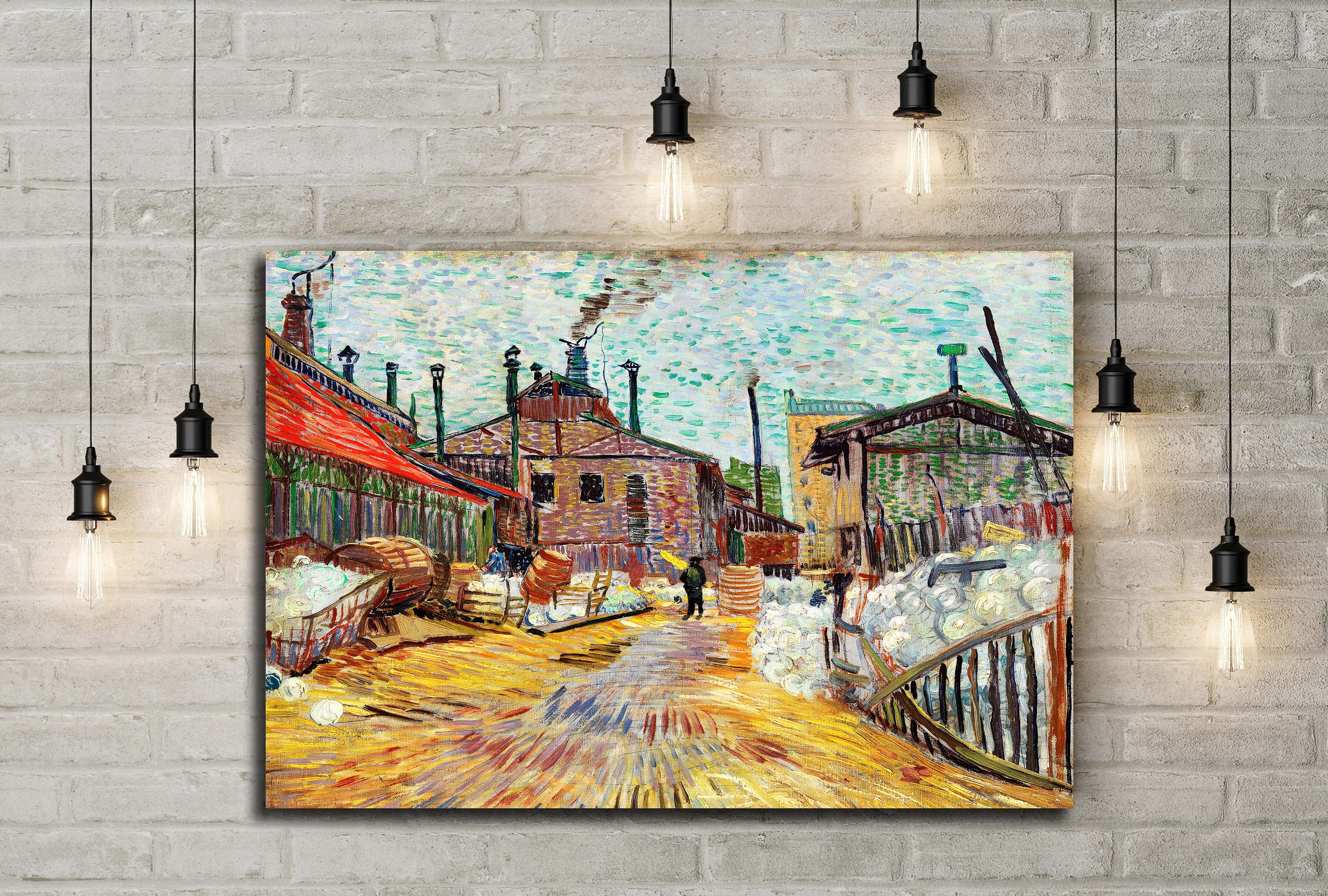 The Factory 1887 Vincent Van Gogh Vincent Van Gogh | Etsy