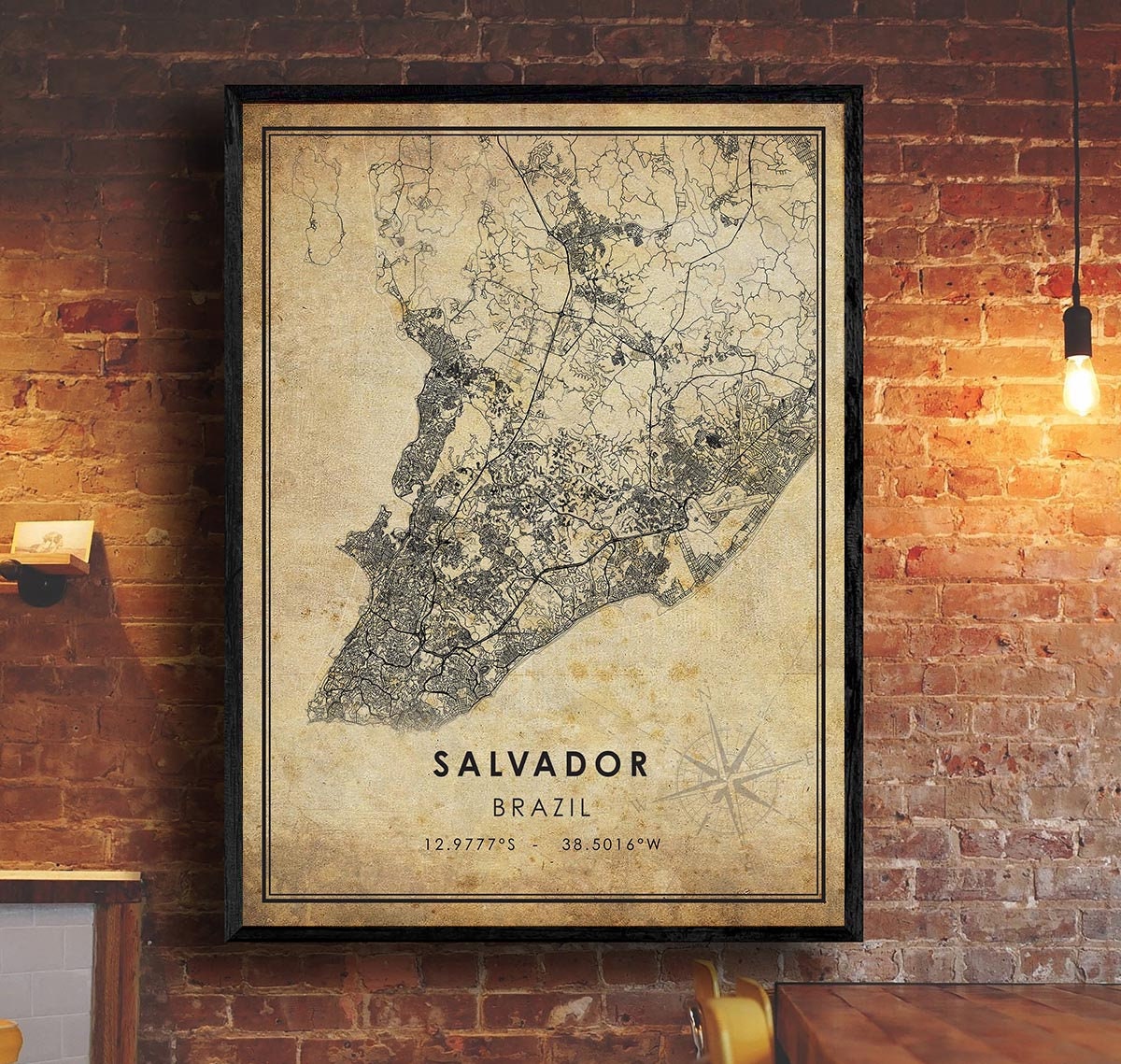 Old Map Brazil 1921 Mapa do Brasil Vintage Map | Vintage Poster Wall Art Print | - agrohort.ipb ...