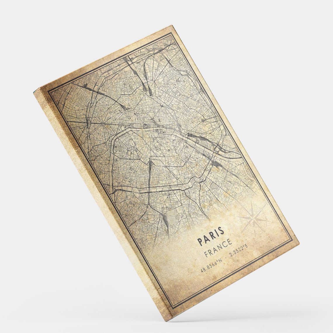 Paris Vintage Map Print Paris Map France Map Art Paris - Etsy