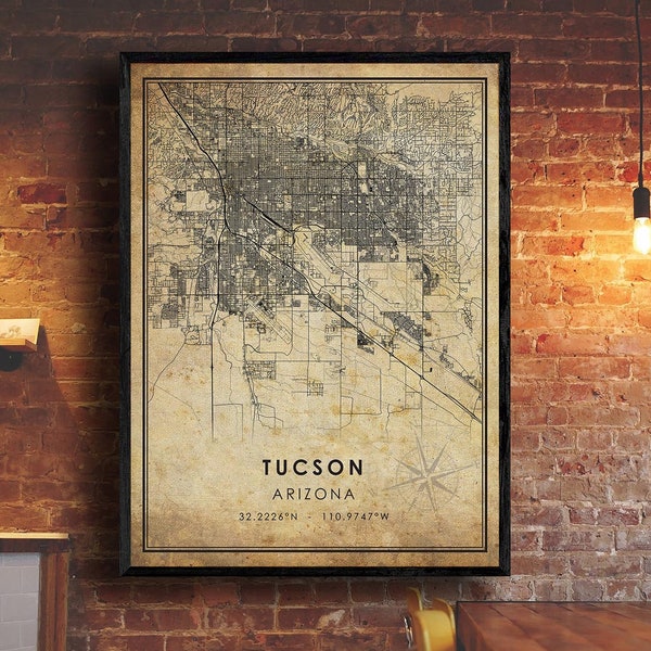 Tucson Vintage Poster Etsy