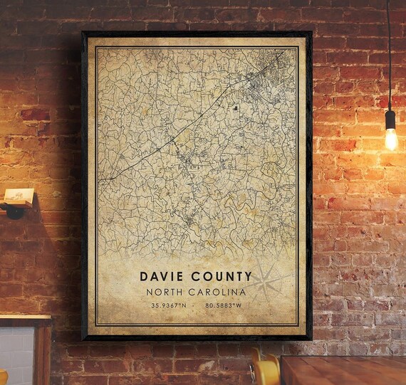 Davie County Map Print Davie County Map North Carolina Map Etsy davie-county-map-print-davie-county-map-north-carolina-map-etsy
