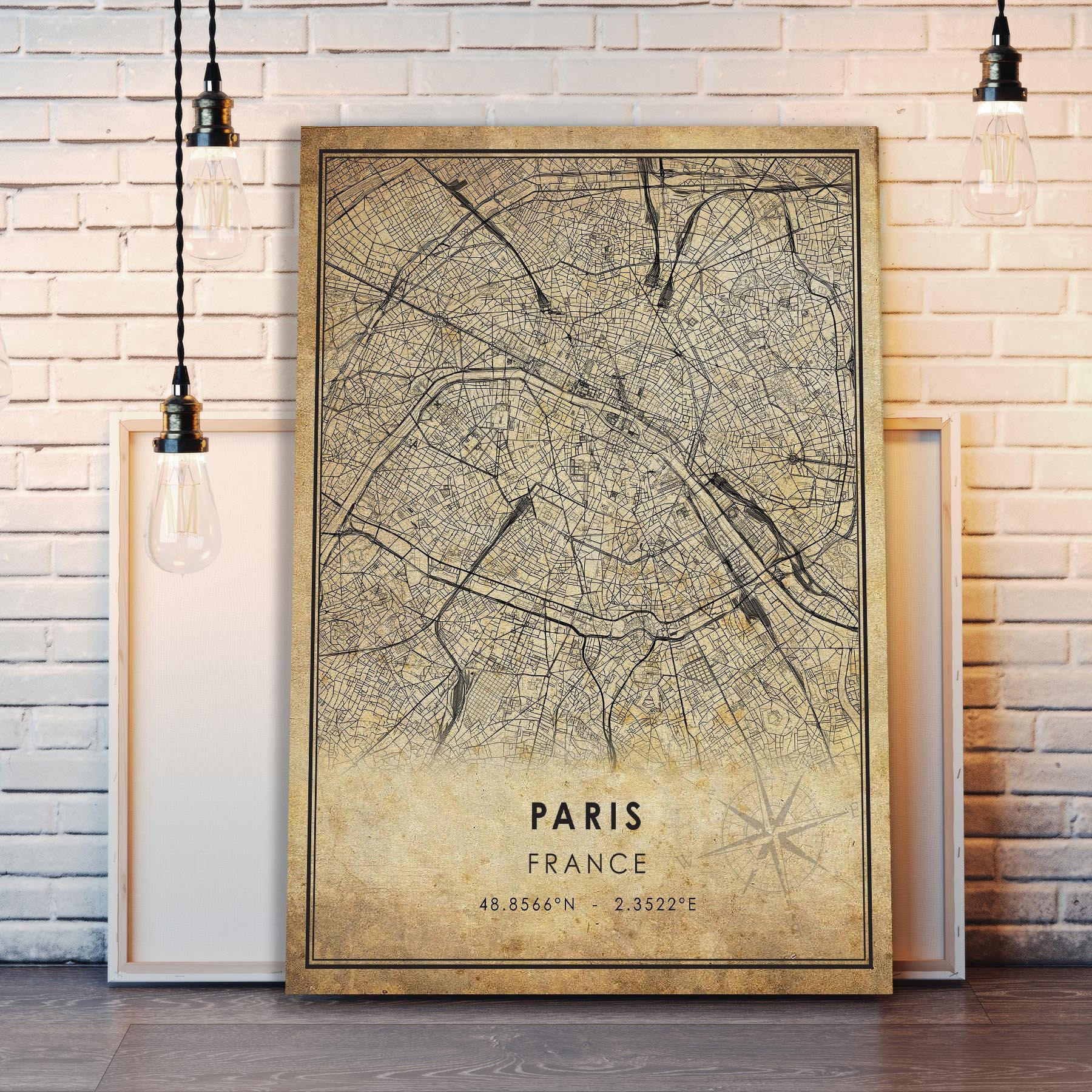 Paris Vintage Map Print Paris Map France Map Art Paris - Etsy