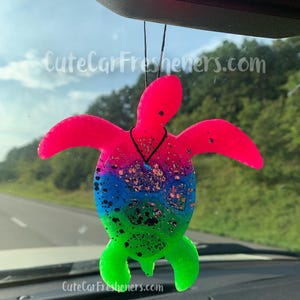 Turtle Freshie Car Freshener Air Freshener Car Scent Car Candle Truck Freshener Sea Turtle Aroma Bead Air Freshener