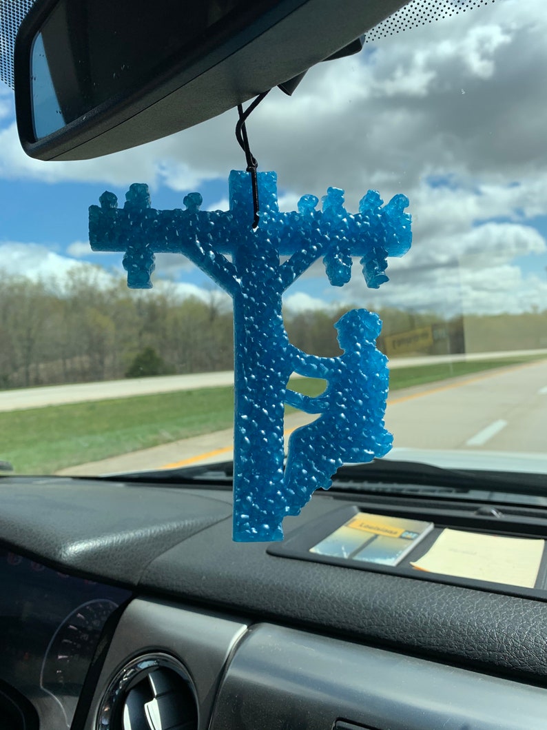 Lineman Car Freshener Freshie for Men Made in the Usa Linewife Etsy