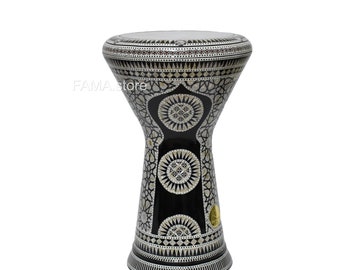 19 inches M39  Darbuka  Gawharet El fan drum tabla doumbek mother of pearl  free bag , extra head and tuning tool