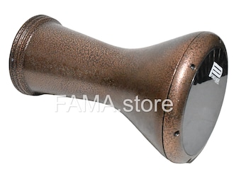 17 inches metal copper  Drum Darbuka tabla doumbek with black powerbeat head skin Gawharet El fan Egyptian hand made
