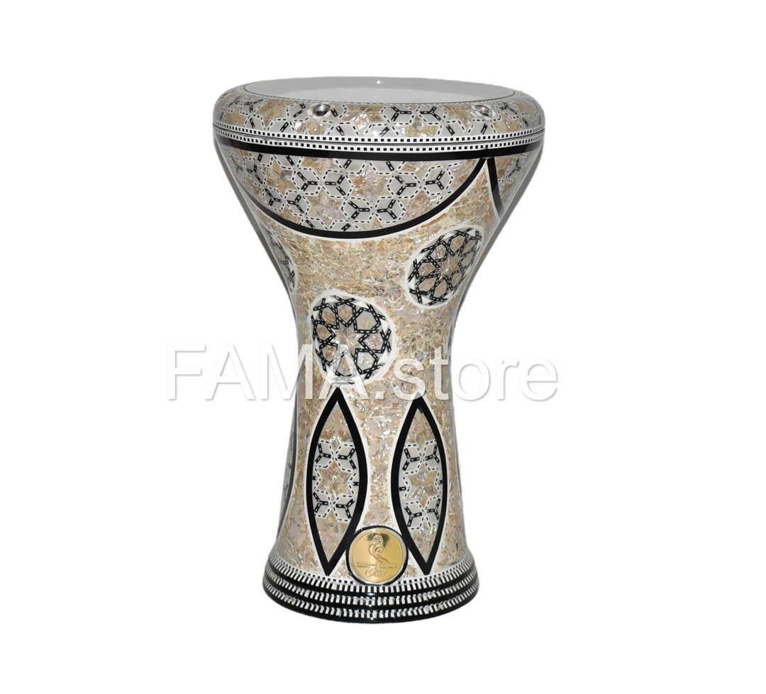 05m 17 Inches Drum Darbuka Tabla Doumbek Mother of Pearl Gawharet El